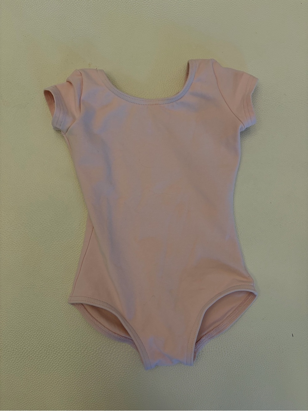 Capezio Pink Short Sleeve One-Piece Leotard, size T, like new